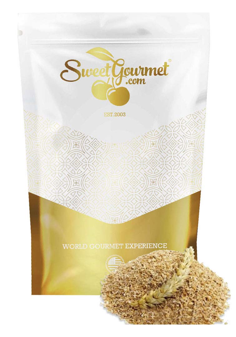 SweetGourmet Baker's Wheat Bran packaging in a zip-lock pouch helps maintain freshness.