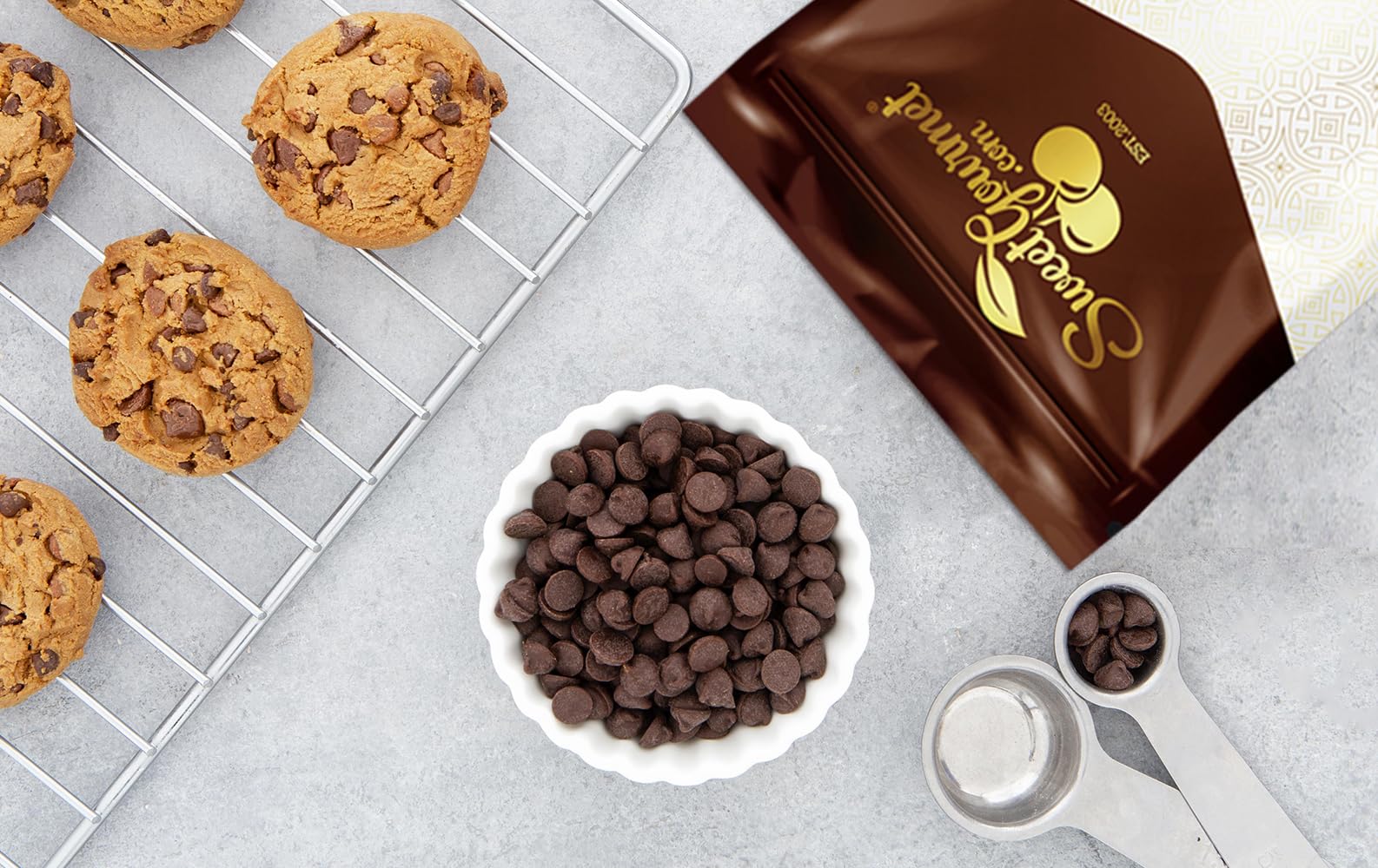 SweetGourmet carob drops offer many servings per bag.