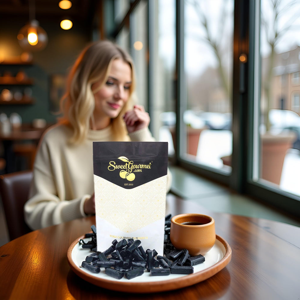 Finland origin and SweetGourmet distribution highlight quality sourcing.