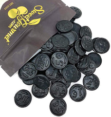 SweetGourmet Dutch licorice coins in coin shape for on-the-go snacking