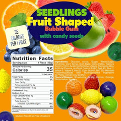 SweetGourmet fruit gum flavors including apple and orange for curious taster