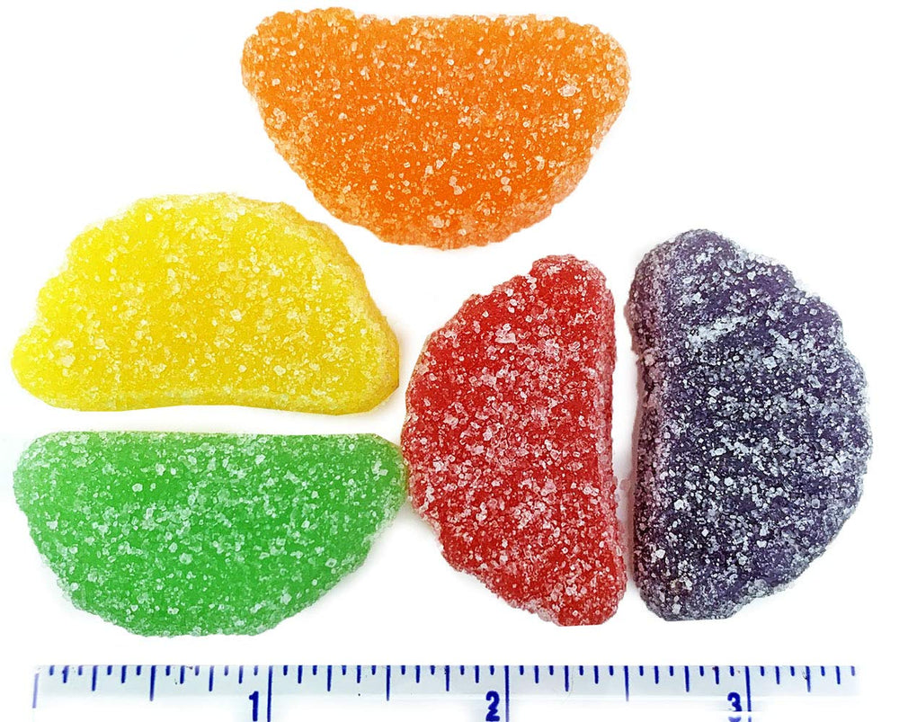 Approximately 30 pieces per pound of SweetGourmet fruit slices