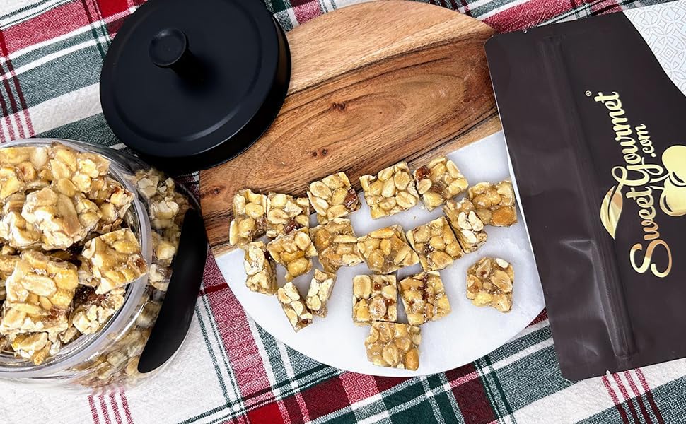 SweetGourmet old-fashioned peanut squares ingredient view; simple, USA-made.