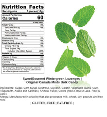 SweetGourmet Pink Wintergreen Lozenges in resealable pouch for easy storage.