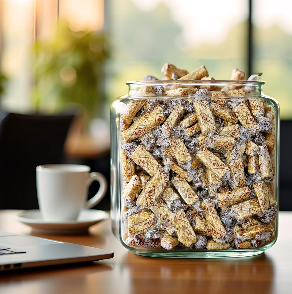 SweetGourmet sesame honey crunch snack bite, ideal for holiday party treats