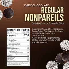 SweetGourmet Regular Nonpareils packaging shows resealable pouch for fresh storage