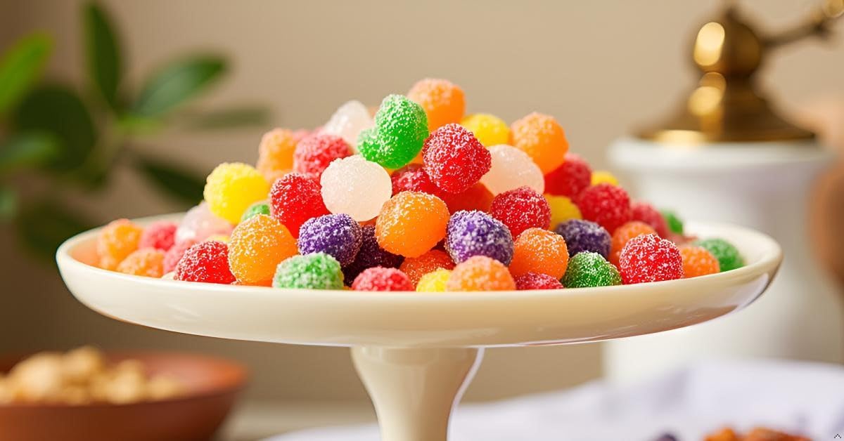 SweetGourmet Spice Drops sugar-coated exterior highlighting spicy-sweet finish.