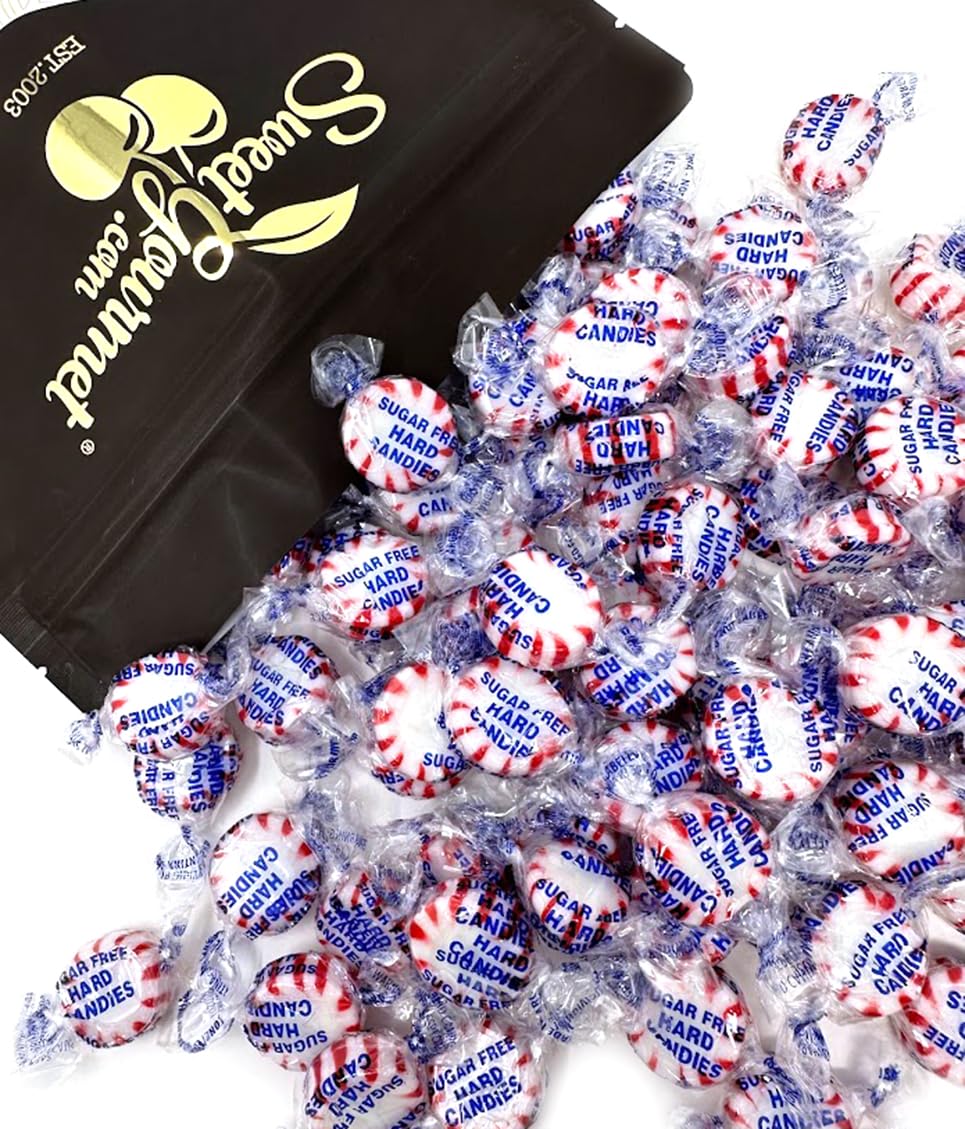 SweetGourmet Sugar-Free Peppermint Starlight Mints 2 lb pack for guilt-free refreshment.