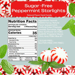 SweetGourmet Sugar-Free Peppermint Mints wrapped pieces ideal for on-the-go snacking.