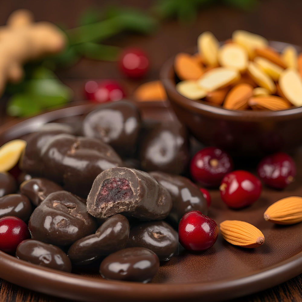 SweetGourmet trail-mix idea with cranberries and chocolate for on-the-go energy.