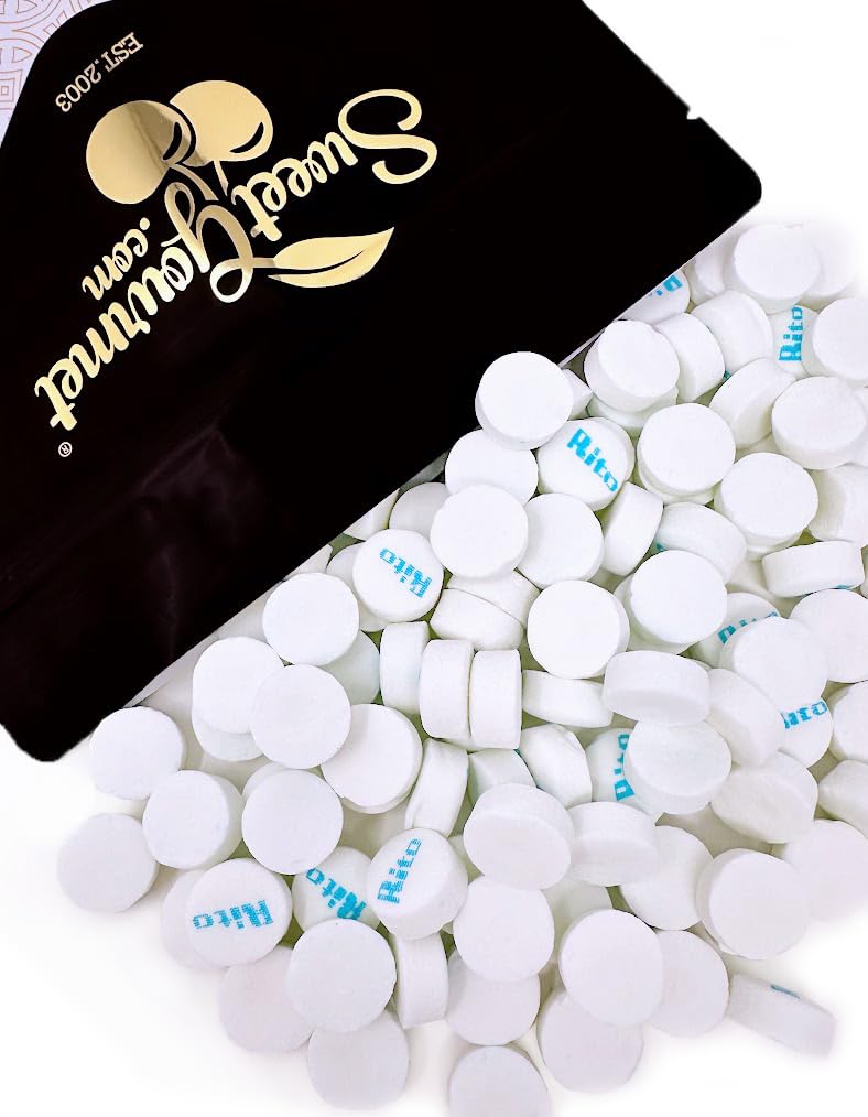 SweetGourmet White Peppermint Lozenges bulk bag, crisp flavor for quick refreshment