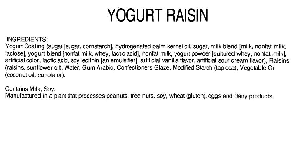 SweetGourmet Yogurt Coated Raisins close-up of creamy coating and juicy raisins
