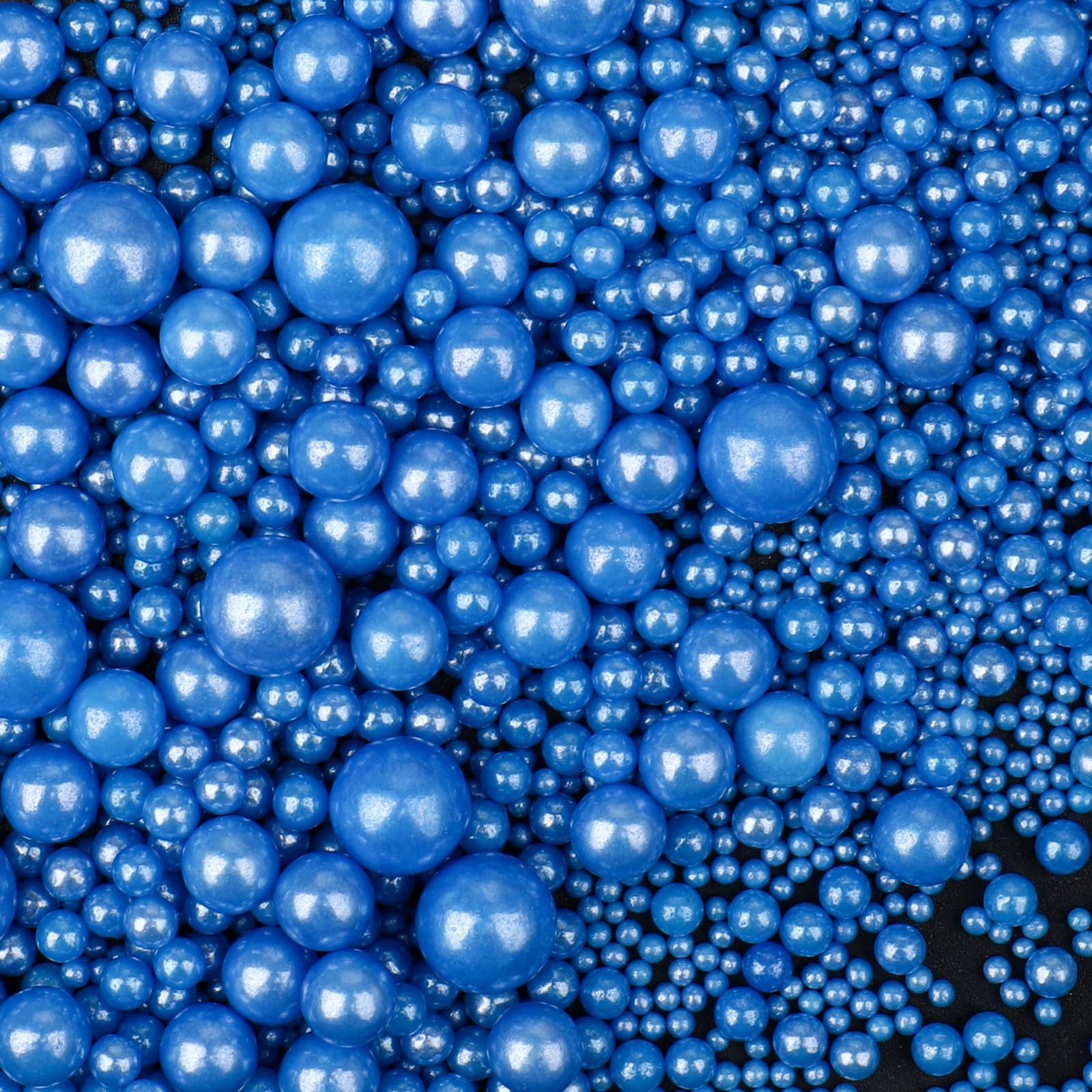 SweetGrove blue royal sprinkles add elegant color to cakes and cupcakes.