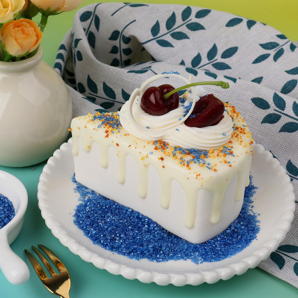 SweetGrove Blue Sprinkles on cookies show vibrant contrast and texture.
