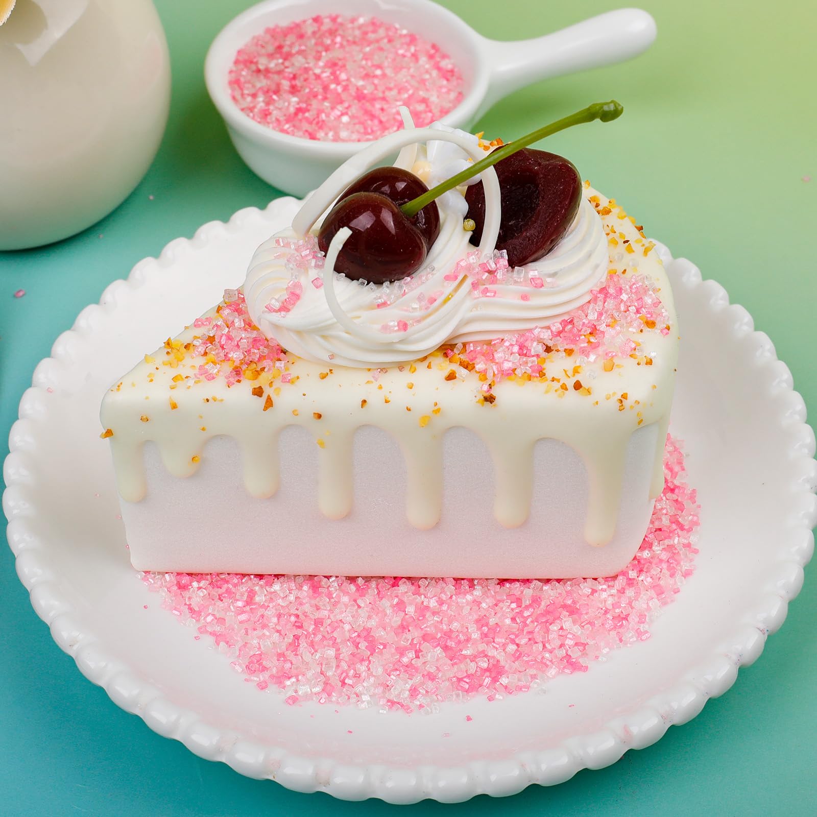 SweetGrove rosy sugar crystals add color to cookies.