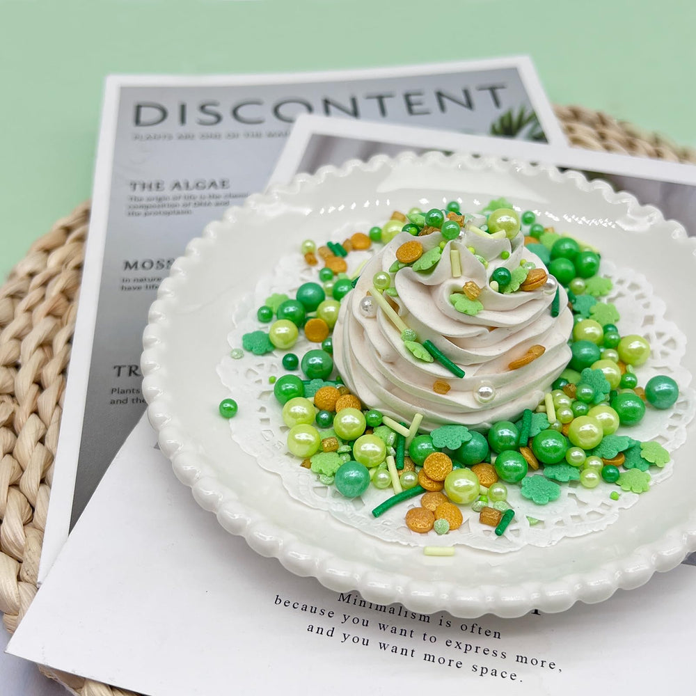 SweetGrove cookies decorated with green sprinkles for holiday charm.