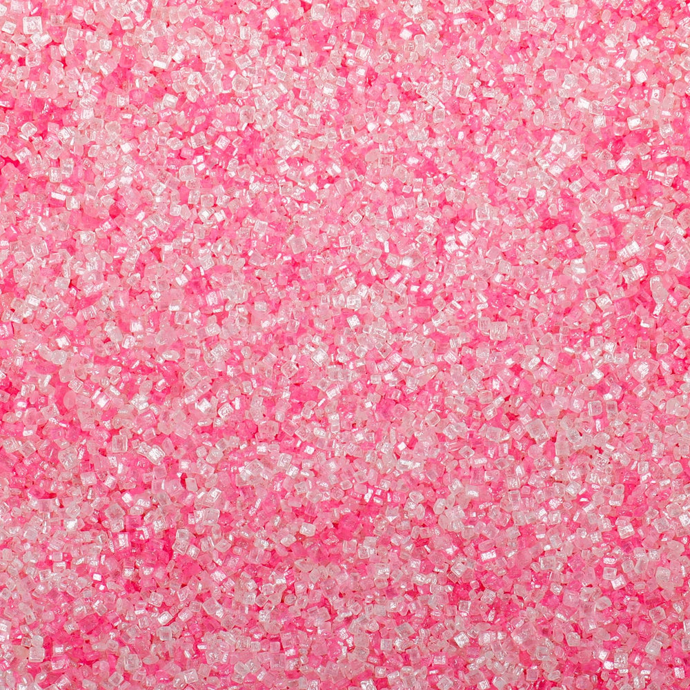 SweetGrove pink and white sprinkles decorating cupcakes beautifully.