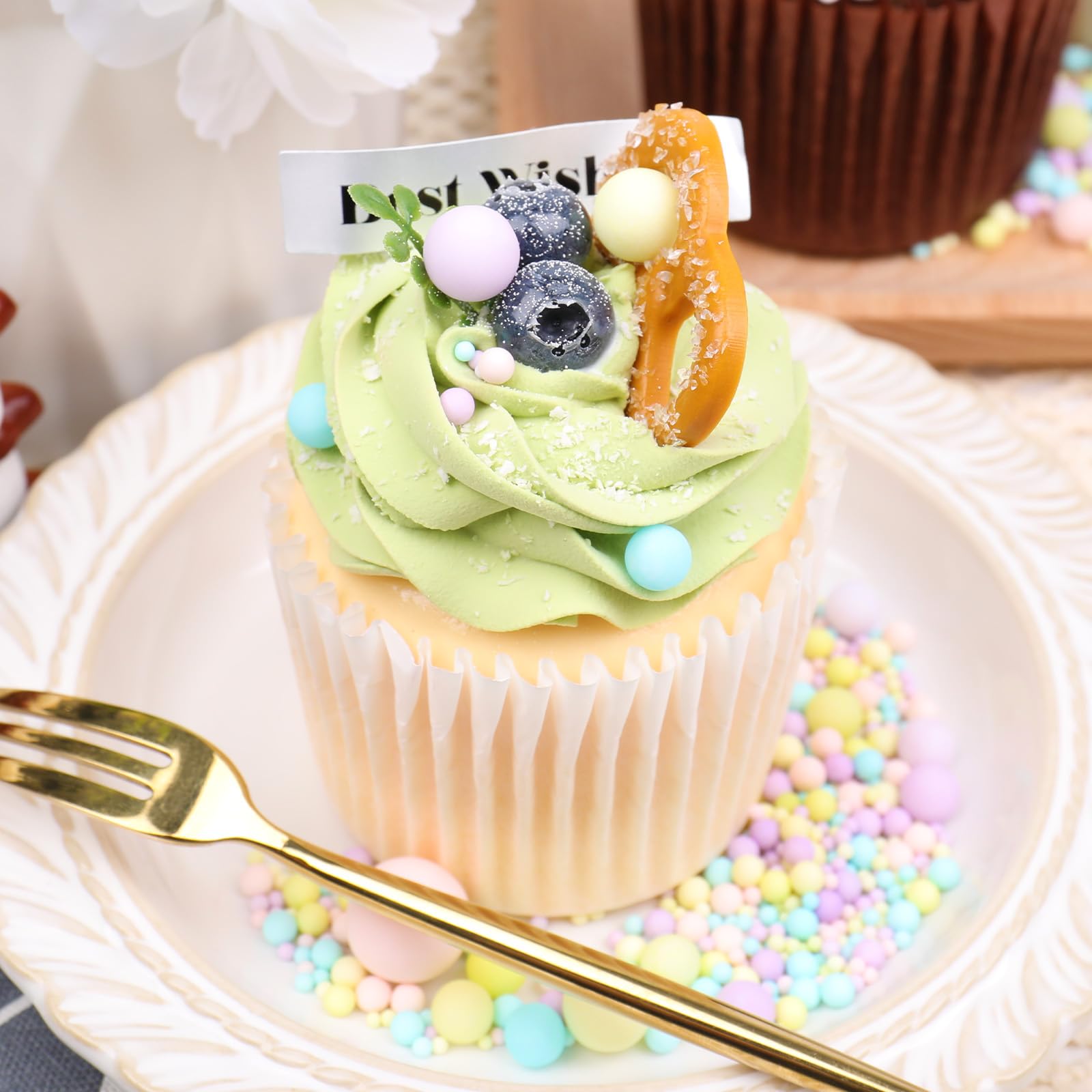SweetGrove edible macarons pearls collection enhances dessert decoration.