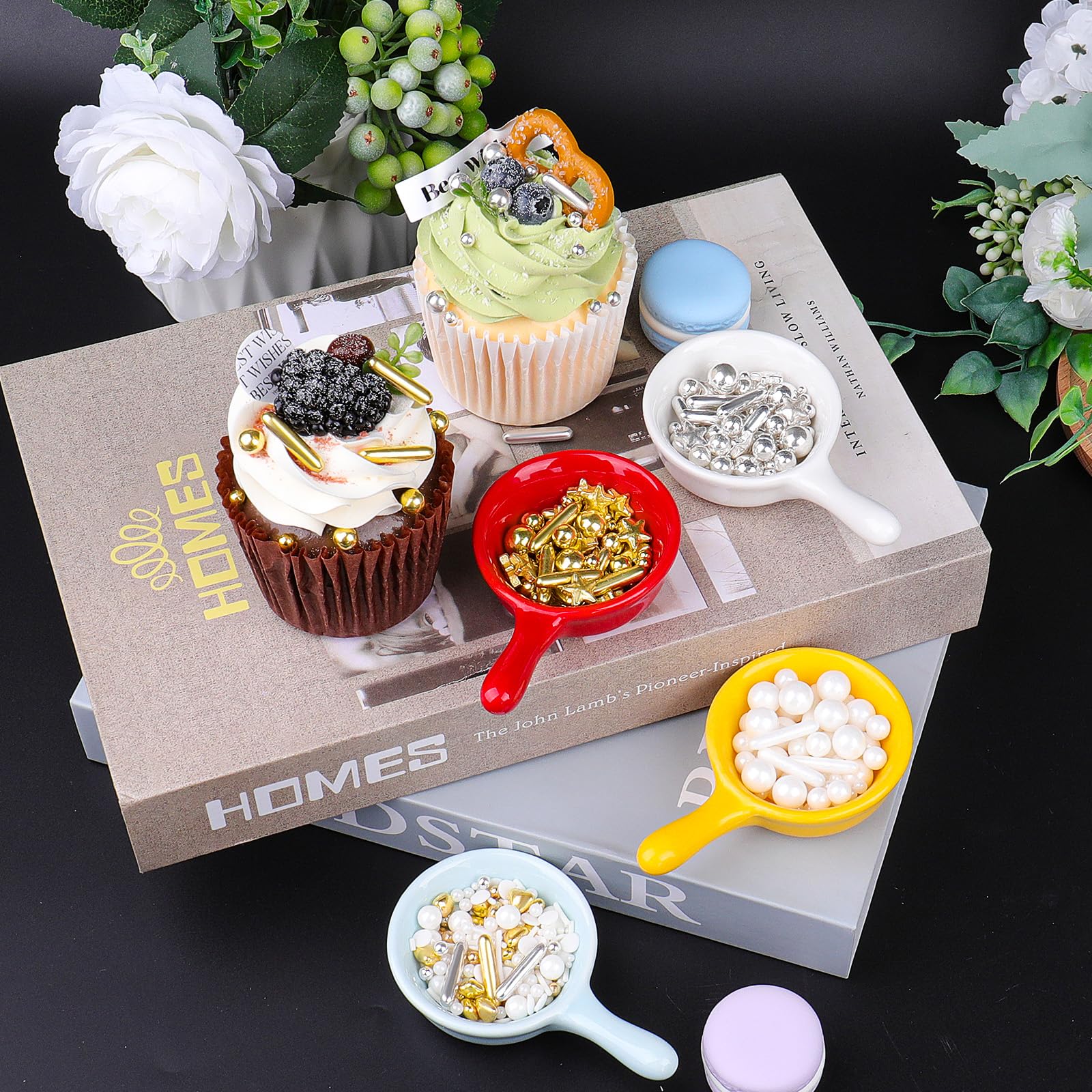 SweetGrove Gold Sprinkles cookies decorate with luxury shimmer.