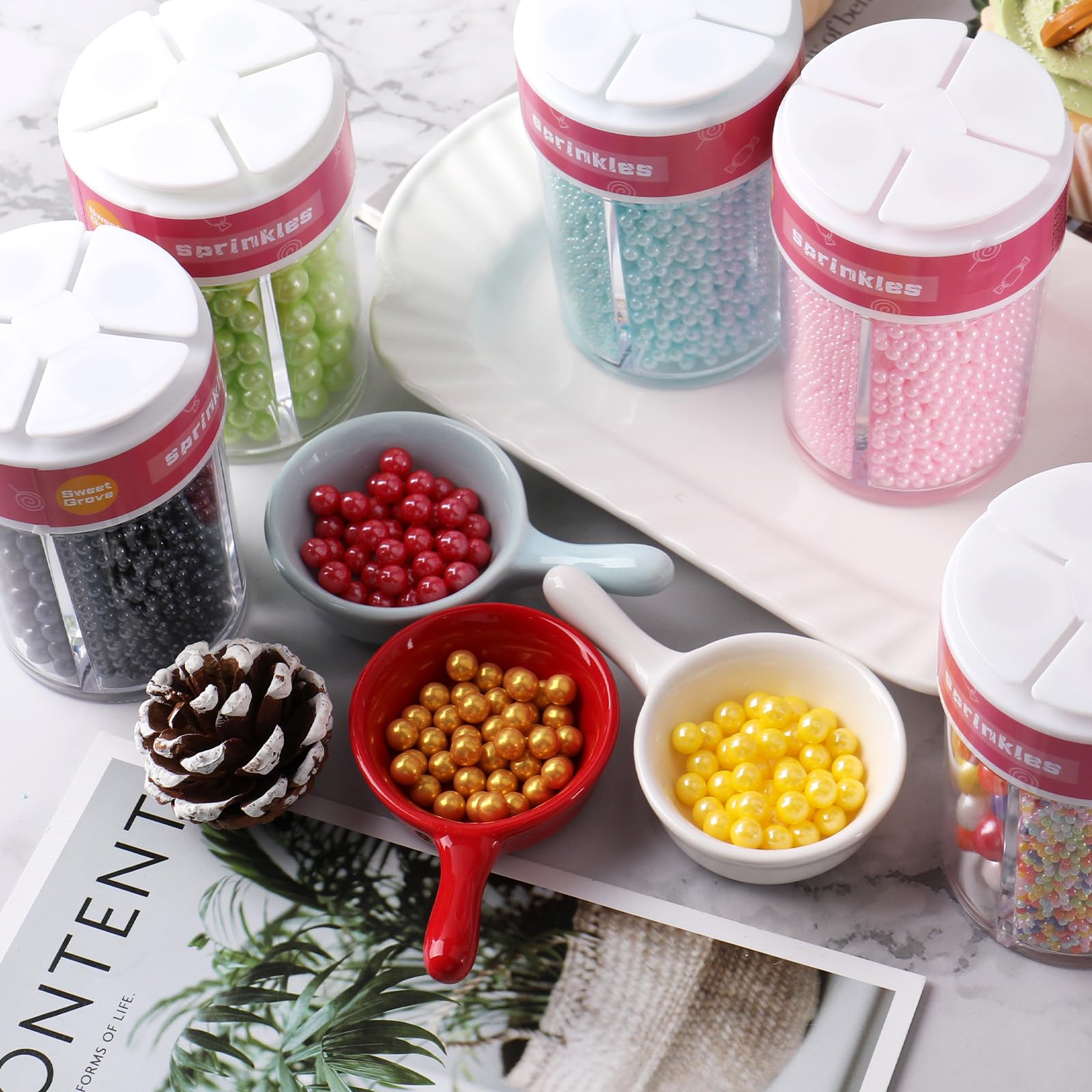 SweetGrove Gold Sprinkles for holiday baking create elegant decor