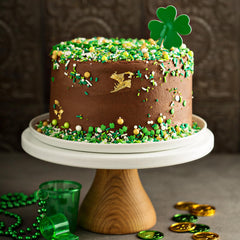 SweetGrove green jimmies and pearls sprinkles add texture and shine to desserts.