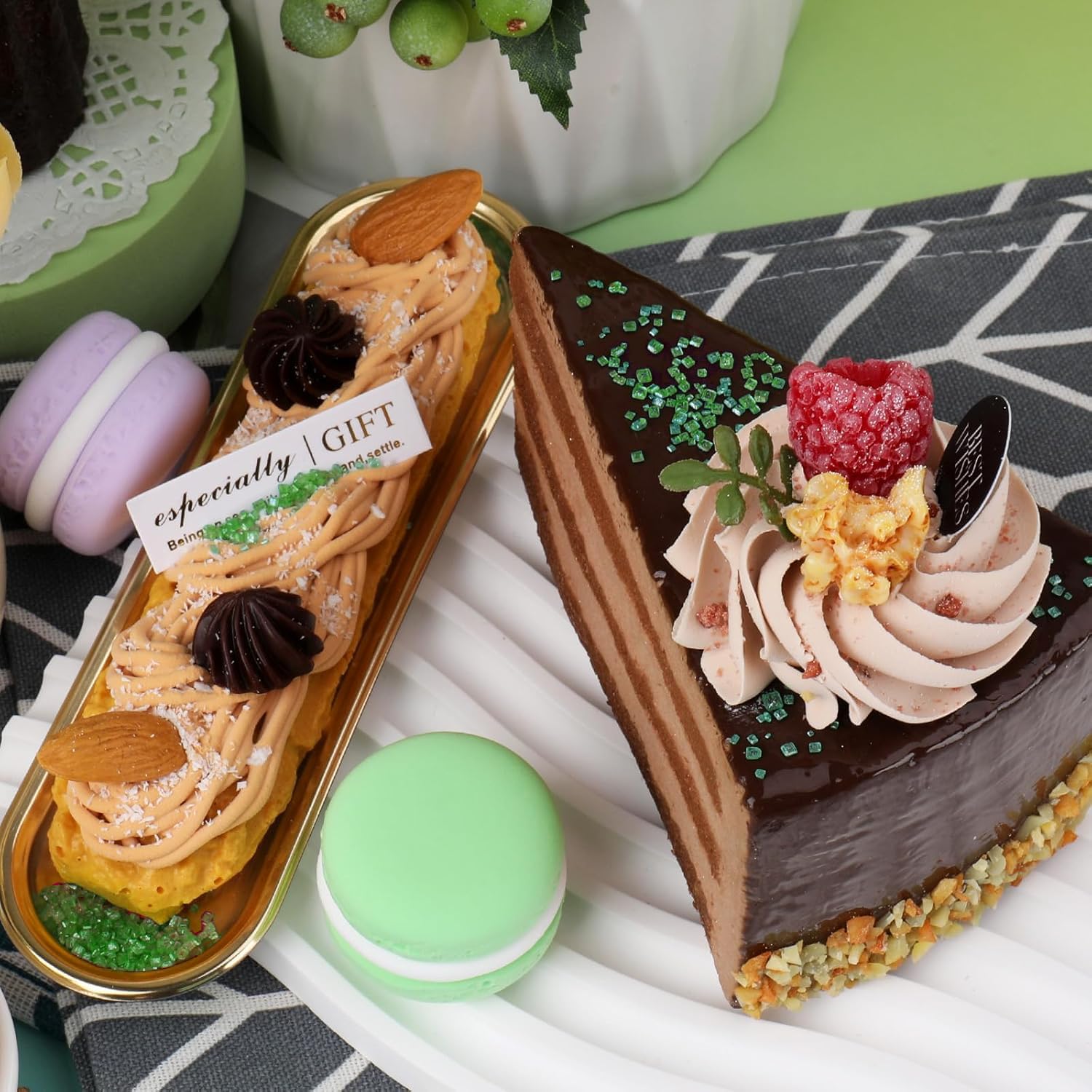 SweetGrove green sanding sugar ice cream topping adds color and shine.