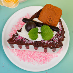 SweetGrove pink sprinkles on ice cream for shimmering treats.