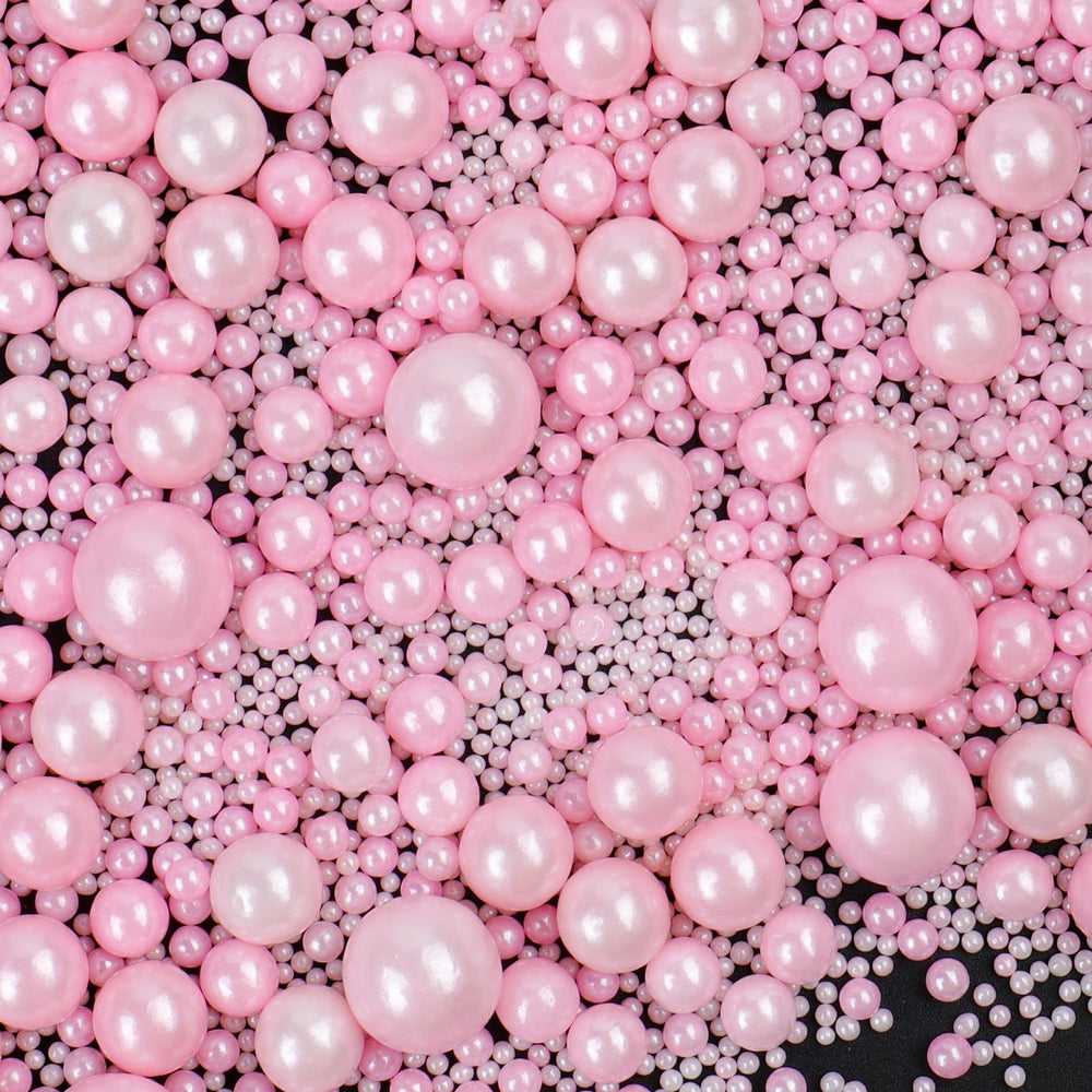 SweetGrove Pink Sprinkles jar enhances cake decorating with a delicate pearl finish.