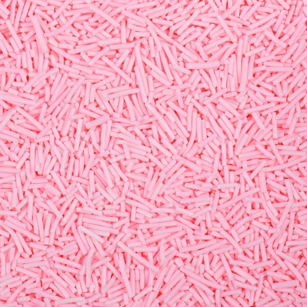 SweetGrove pink sprinkles on cupcakes for birthday celebrations