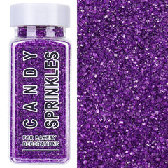 SweetGrove purple sanding sugar sprinkles bottle adds festive shimmer to desserts