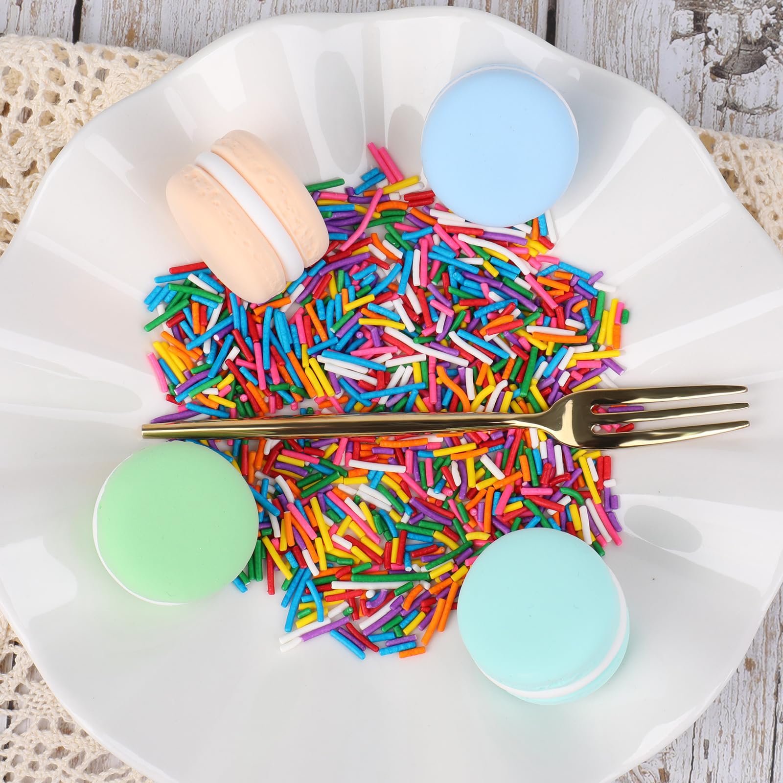 SweetGrove Rainbow Jimmies kitchen storage bottle keeps sprinkles mess-free