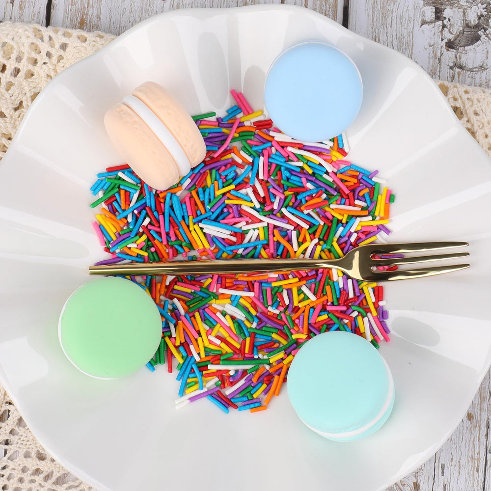 SweetGrove Rainbow Jimmies kitchen storage bottle keeps sprinkles mess-free