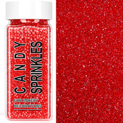 SweetGrove red sanding sugar sprinkles for baking and festive cake decorating