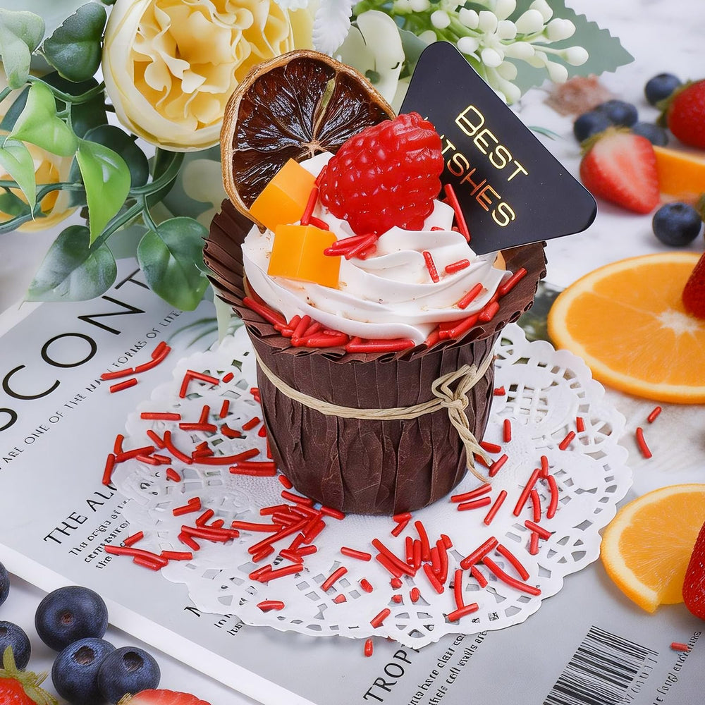 SweetGrove Red Sprinkles ice cream topping for bright dessert visuals.