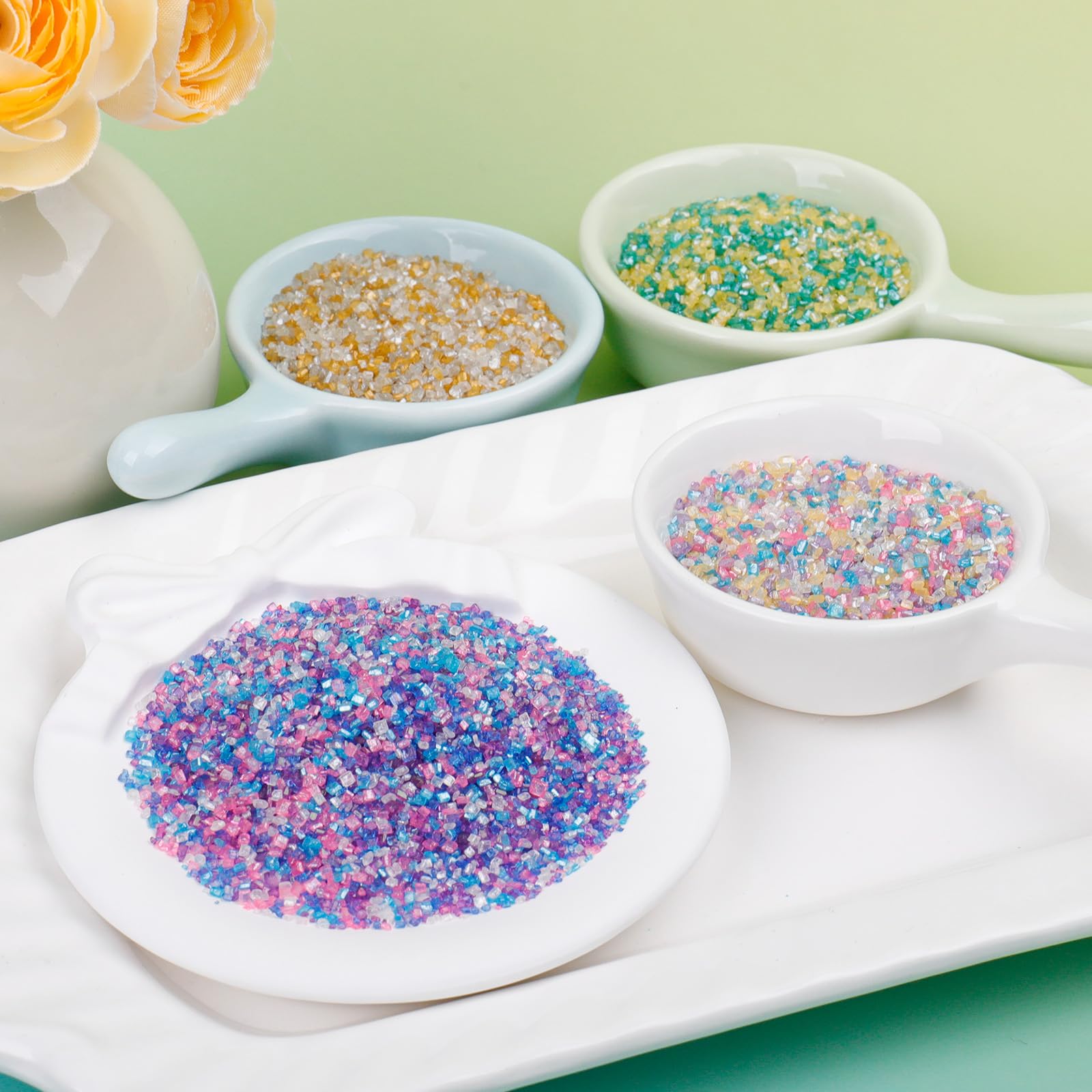 SweetGrove resealable packaging keeps sanding sugar fresh.