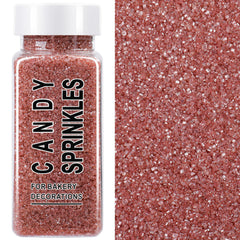 SweetGrove rose gold sanding sugar sprinkles add shimmering cake topping for celebrations.