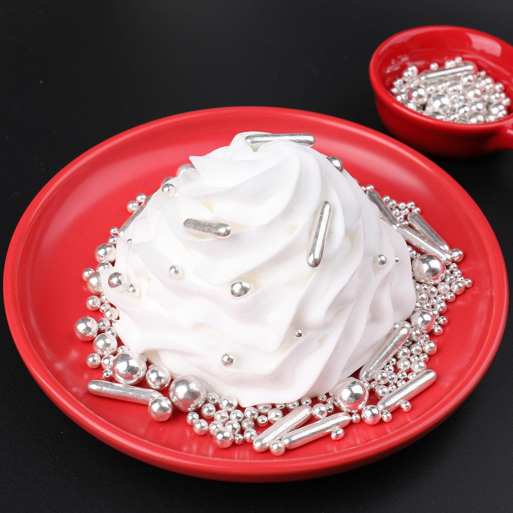 SweetGrove silver finish adds sophistication to desserts.