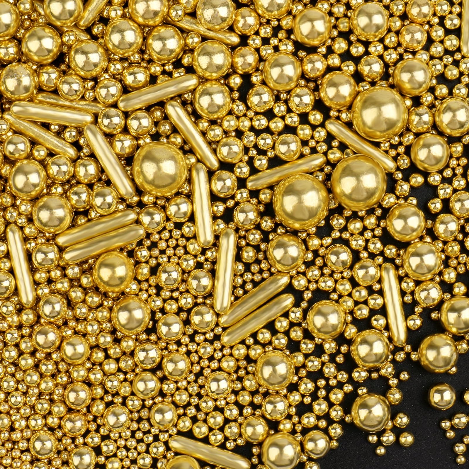 SweetGrove Gold Pearl Mix on cake adds elegant shimmer for celebrations