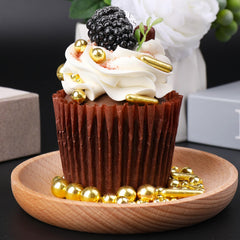 SweetGrove Gold Pearl Mix on ice cream creates luxe visual appeal