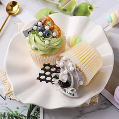SweetGrove pearl white sprinkles embellish ice cream for festive appeal.