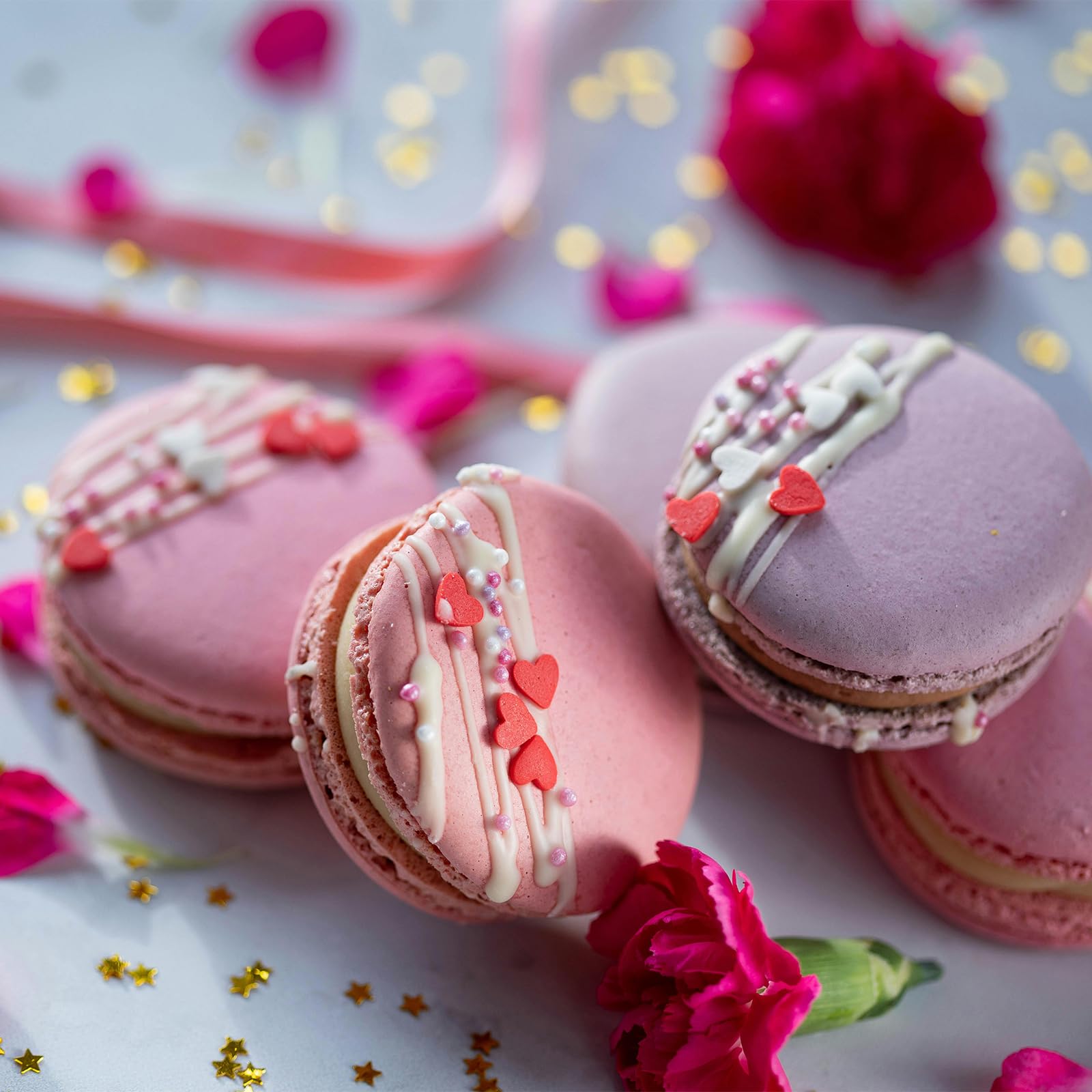 SweetGrove Valentines Sprinkles red heart cupcake topper creates playful, shareable treats