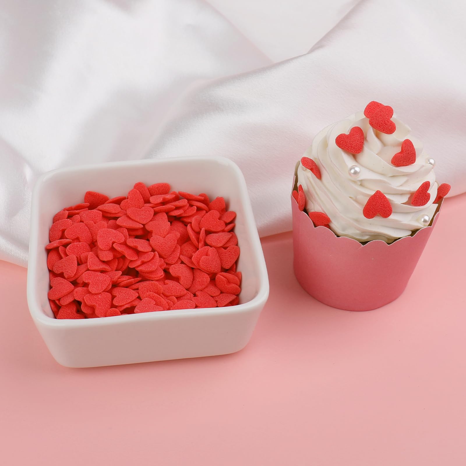 SweetGrove Valentines Sprinkles red heart wedding favors add a sweet touch to moments