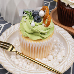 SweetGrove White Pearl Sprinkles on cupcakes for refined shine.
