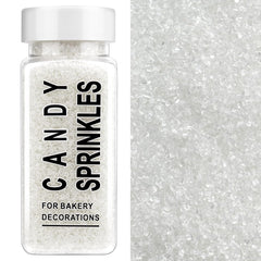 SweetGrove White Sanding Sugar Sprinkles in a jar add festive color to baked goods