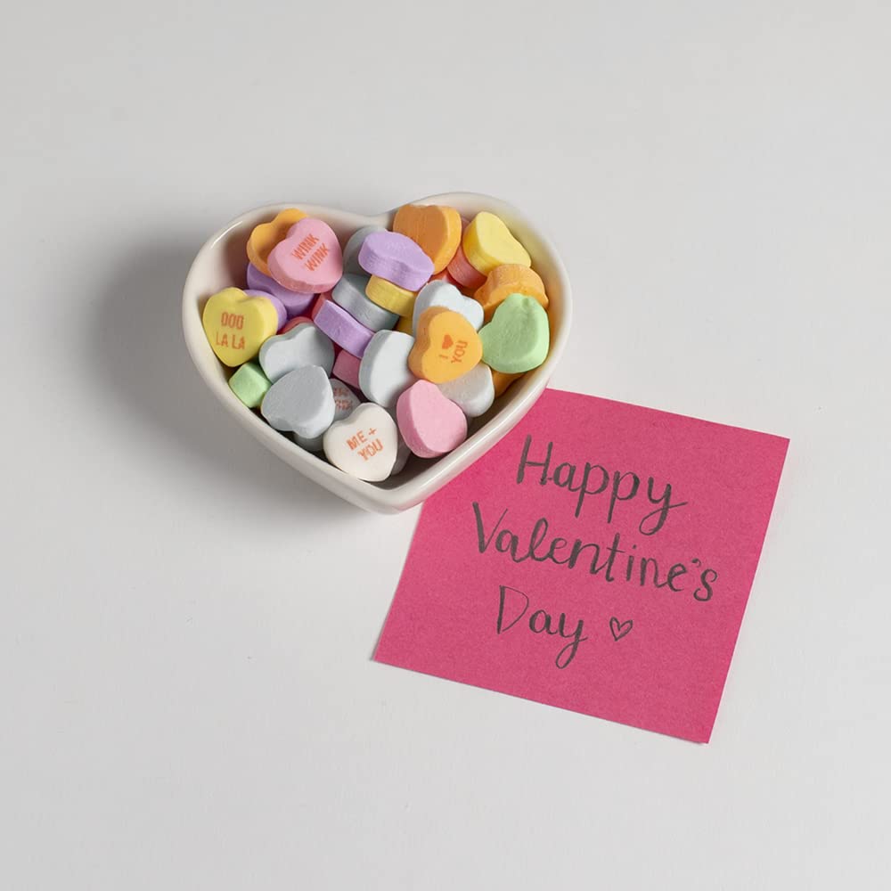Sweethearts Crush on U messages near colorful hearts boost dessert-table charm.