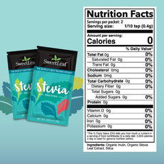 SweetLeaf Stevia Packets sweeten coffee without sugar.
