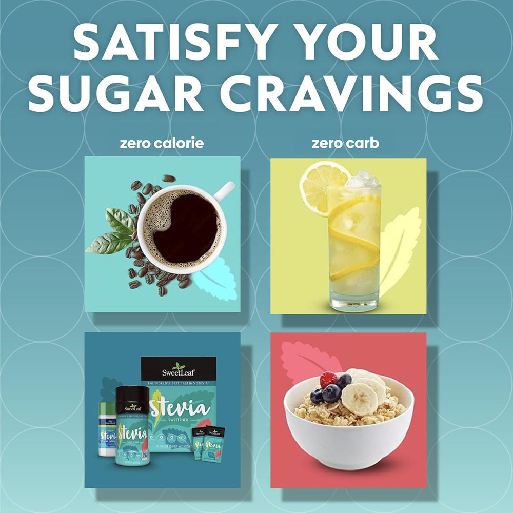 SweetLeaf stevia packets keto-friendly choice for sugar replacement.