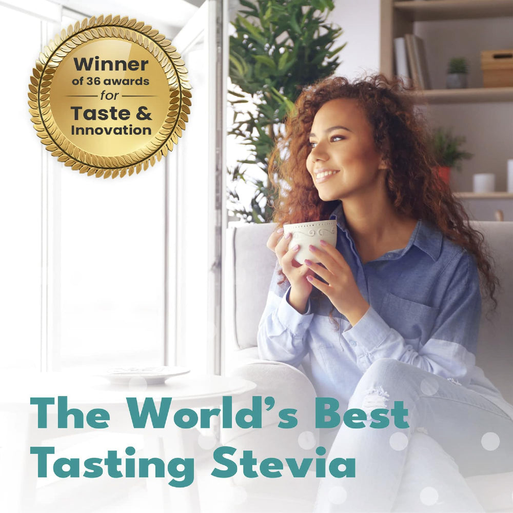 SweetLeaf stevia packets packaging view for bulk supply.