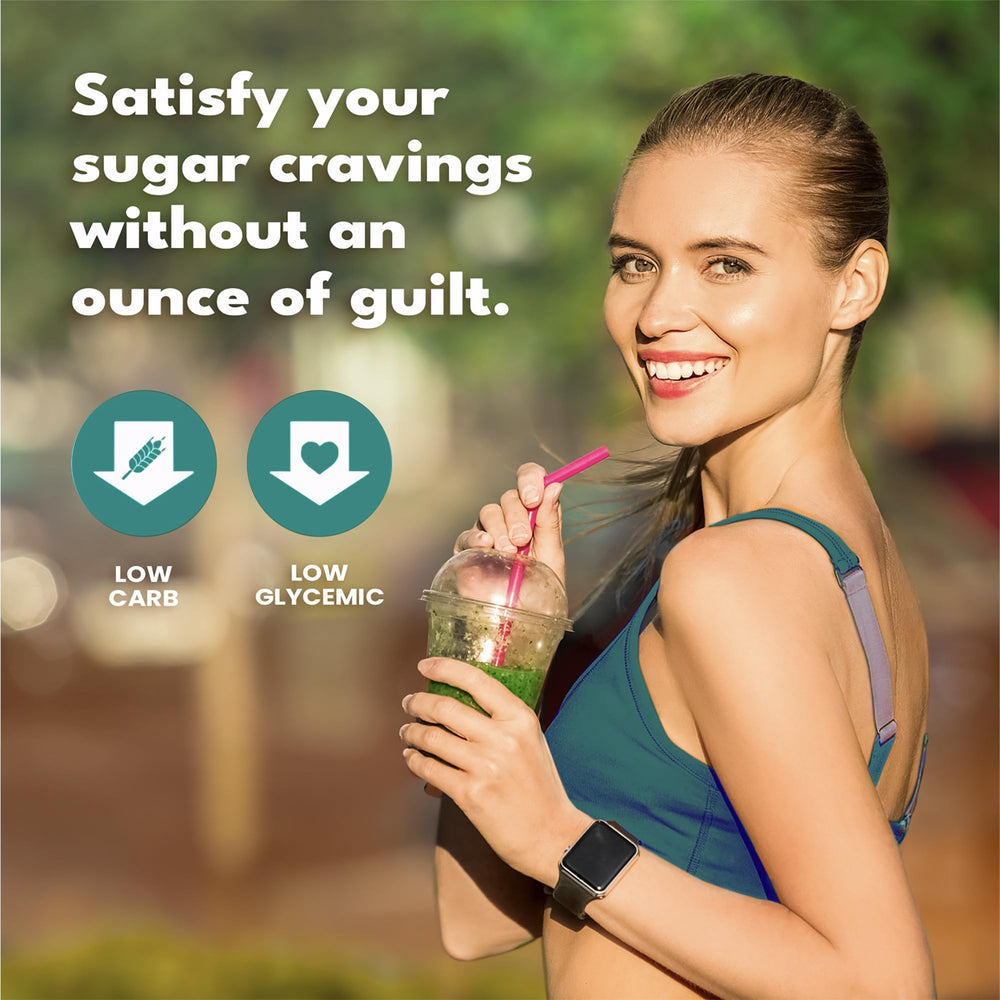 SweetLeaf Stevia powder added to coffee for flavor without sugar.