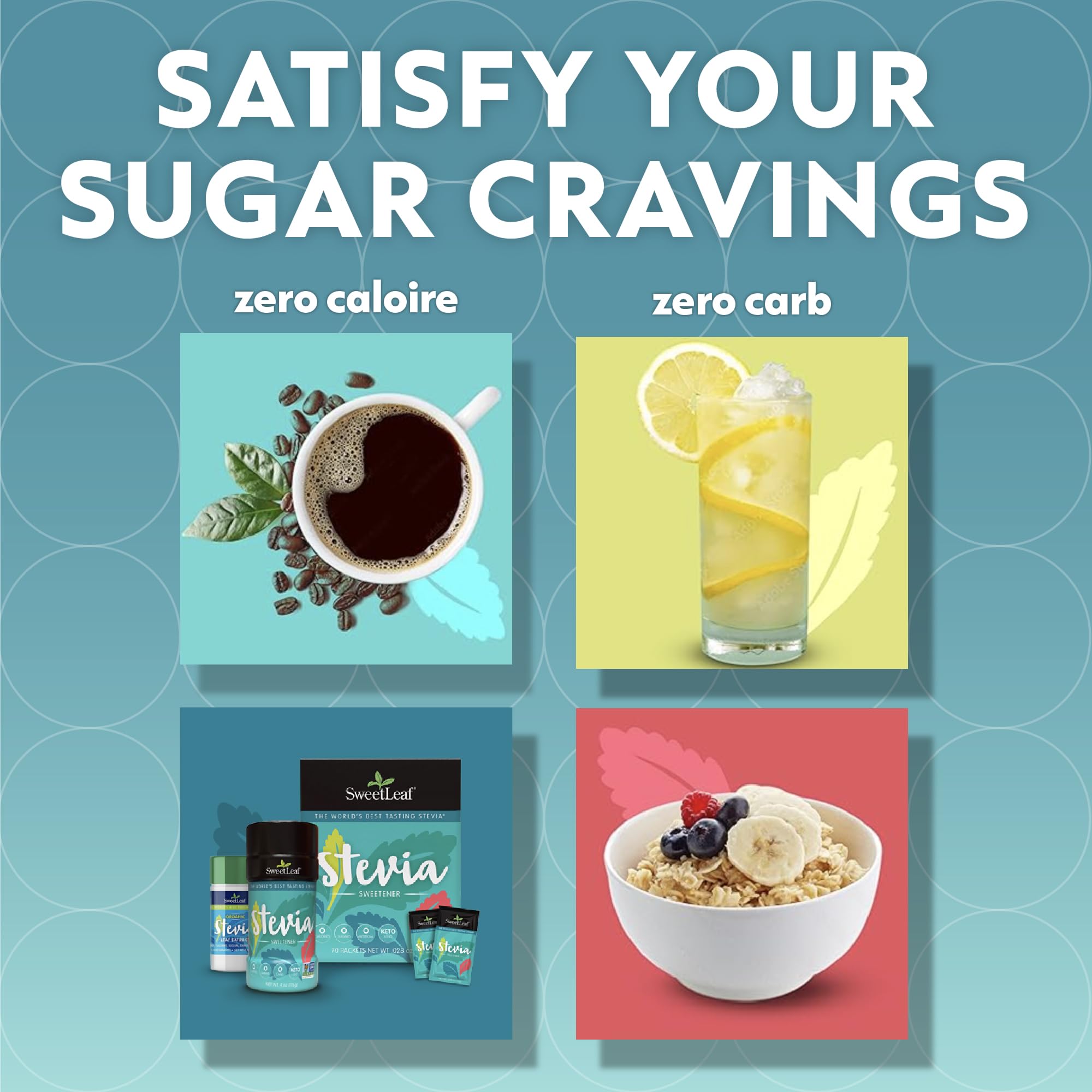 SweetLeaf stevia powder shaker on the go usage in beverages.